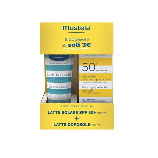 Mustela Special Pack Latte Solare SPF50+ 100ml + Latte Doposole 125ml