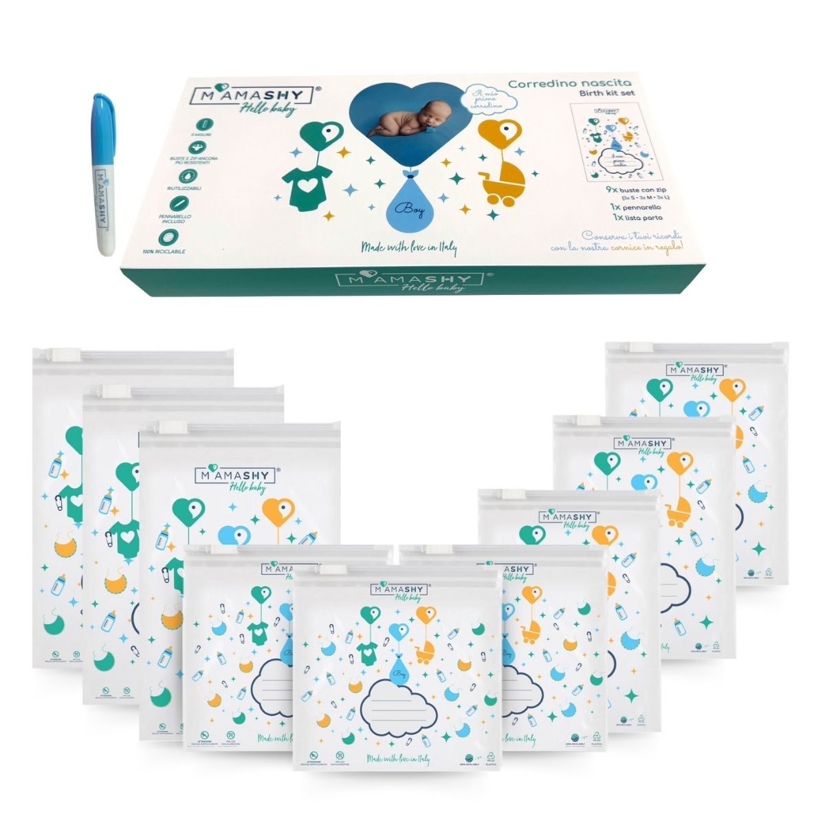 Corredino nascita Hello Baby Boy