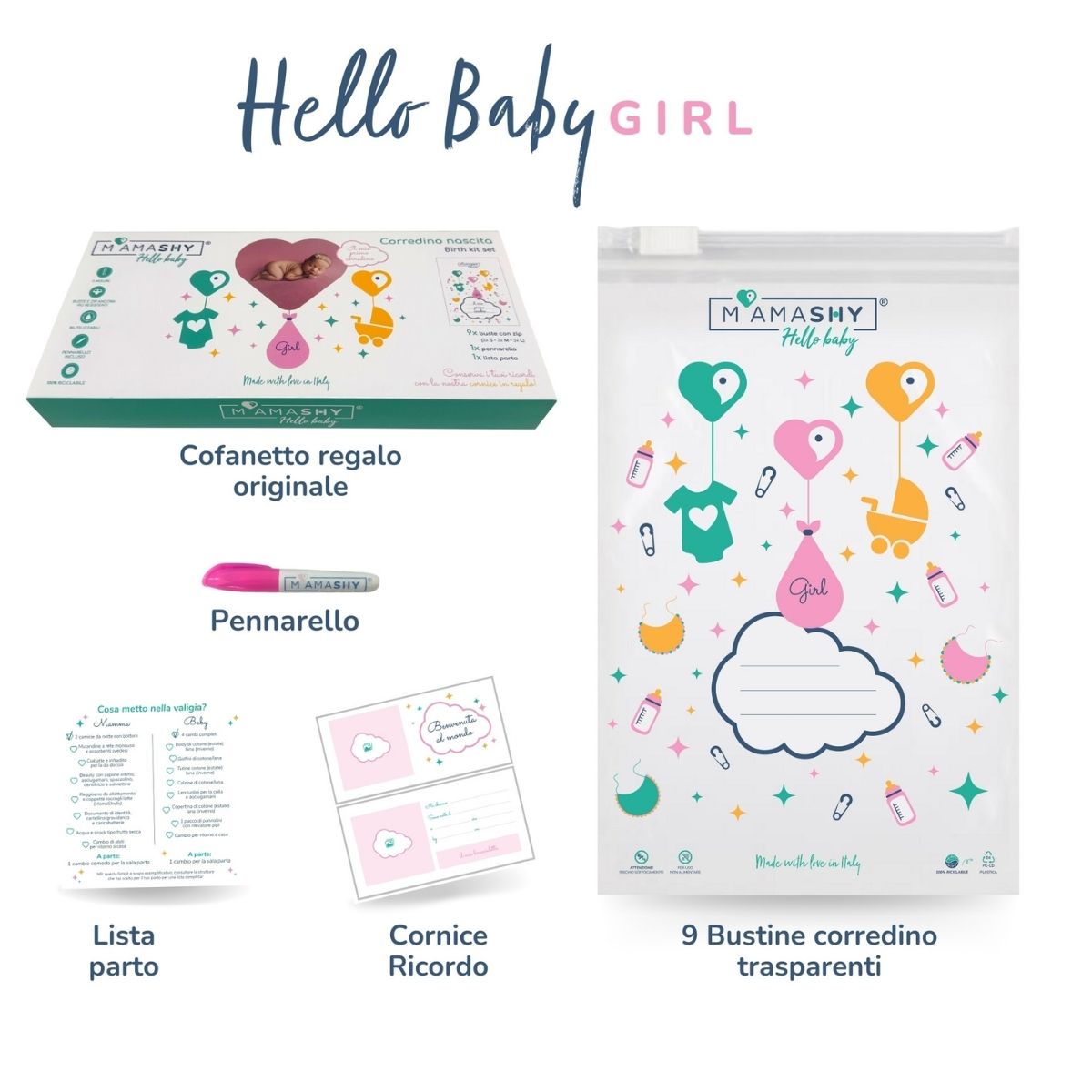 Corredino nascita Hello Baby Girl