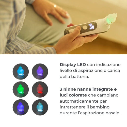 Aspiratore nasale elettrico con batteria ricaricabile - Nuvita