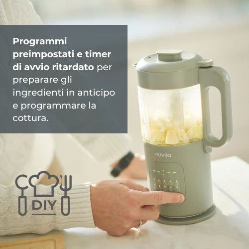 Cuocipappa multifunzione 7 in 1 Magic Pappa con Ricettario Nuvita Chef