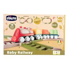 Chicco Eco+ Baby Railway Trenino per Bambini in Plastica Riciclata