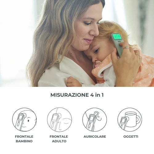 Termometro digitale frontale e auricolare Nuvita